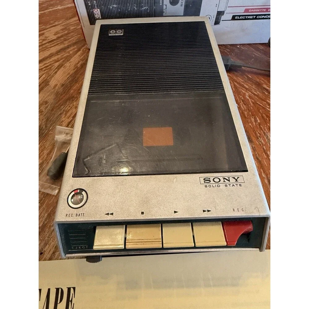 Vintage Sony Model TC-110A Cassette Recorder Tape Player